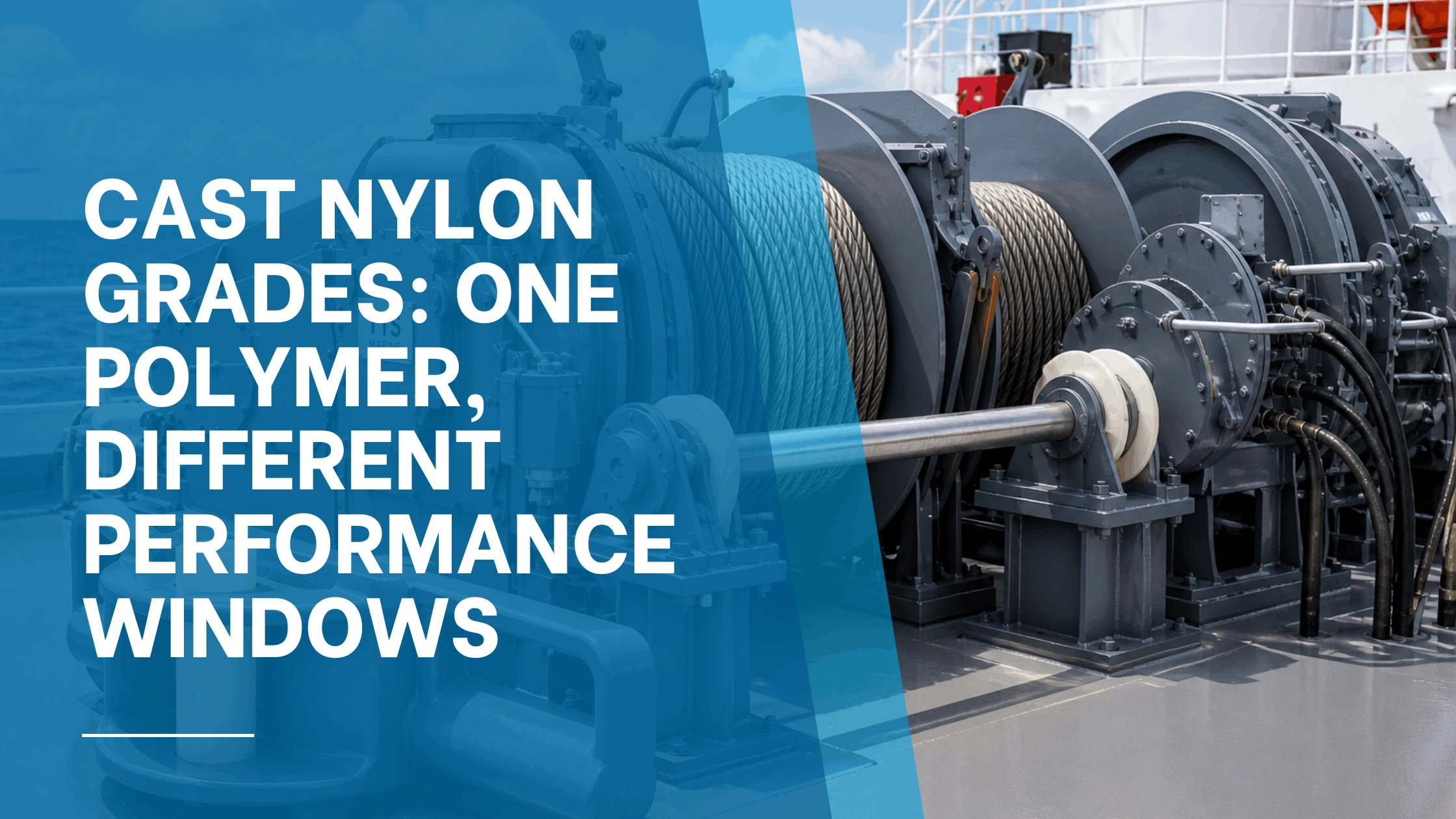 Heavy industrial machinery using Nylatron cast nylon wear components